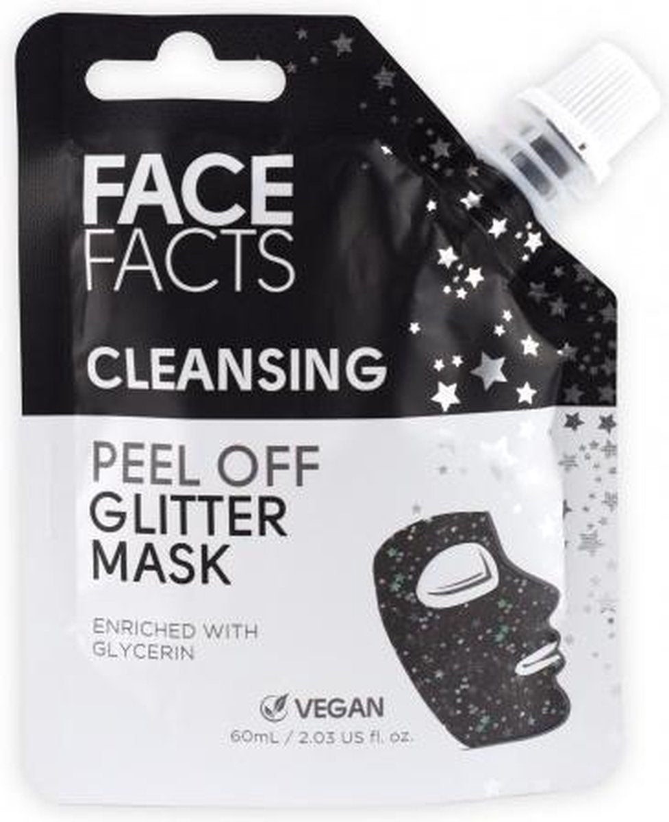 Face Facts Glitter Peel off Mask - Cleansing (Black)