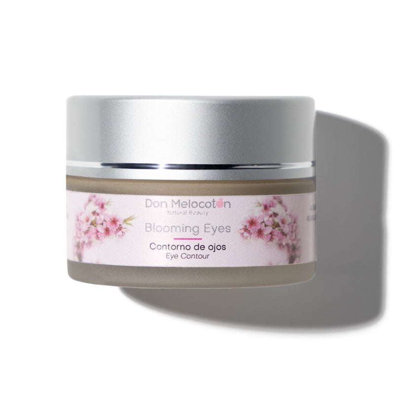 EXTRA HOURS OF REST IN A GLASS CONTAINER. BLOOMING EYES CONTOUR