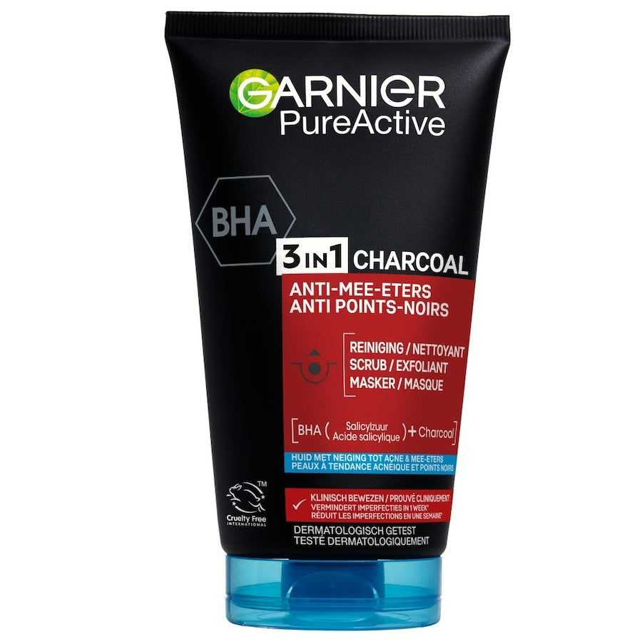 Garnier 3 in 1 Gezichtsreiniger met Charcoal - voor de Vette Huid