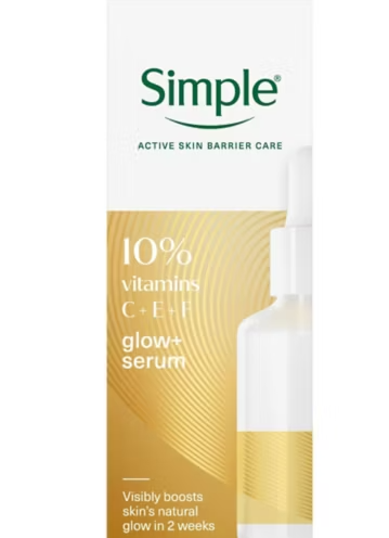 Simple Glow+ 10% Vitamins C + E + F Serum 30 ml