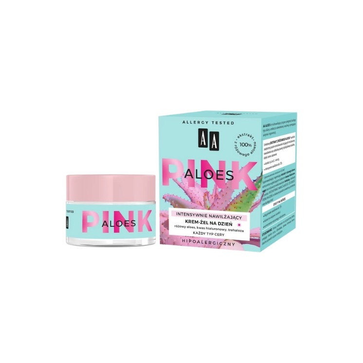 Aloe Pink intensief hydraterende gezichtscrème-gel
