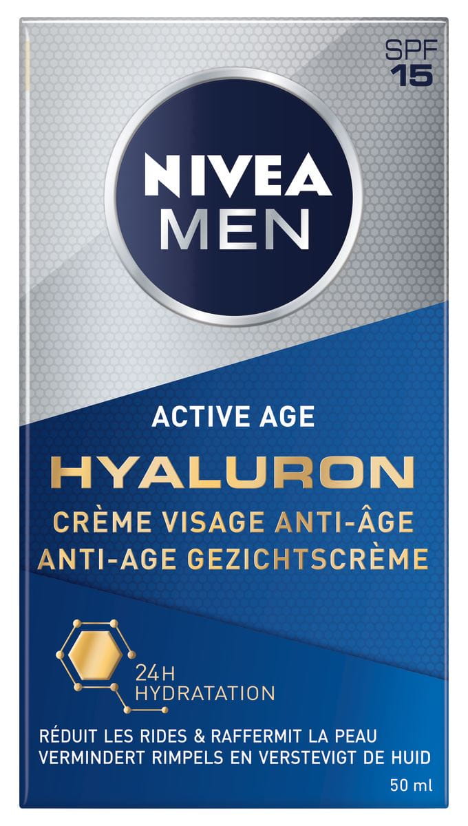 NIVEA MEN Anti-Age Hyaluron Gezichtcrème SPF 15 50ml