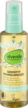 Alverde NATURKOSMETIK Reinigungsöl Sensitiv Kamille, Traubenkernöl
