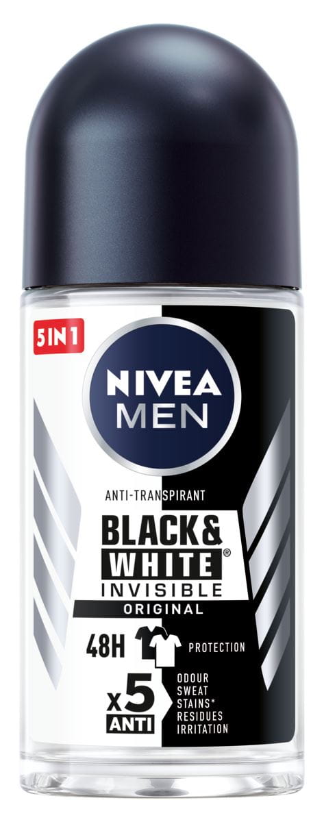 NIVEA MEN Black & White Anti-Transpirant Roll-on 50ml