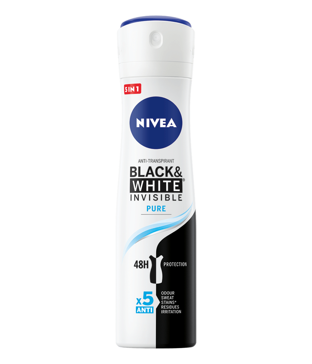 NIVEA Black & White Invisible Pure deodorant spray 150ml