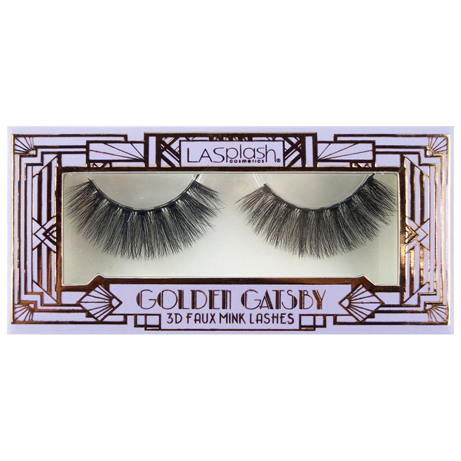 LaSplash Golden Gatsby 3D Faux Mink