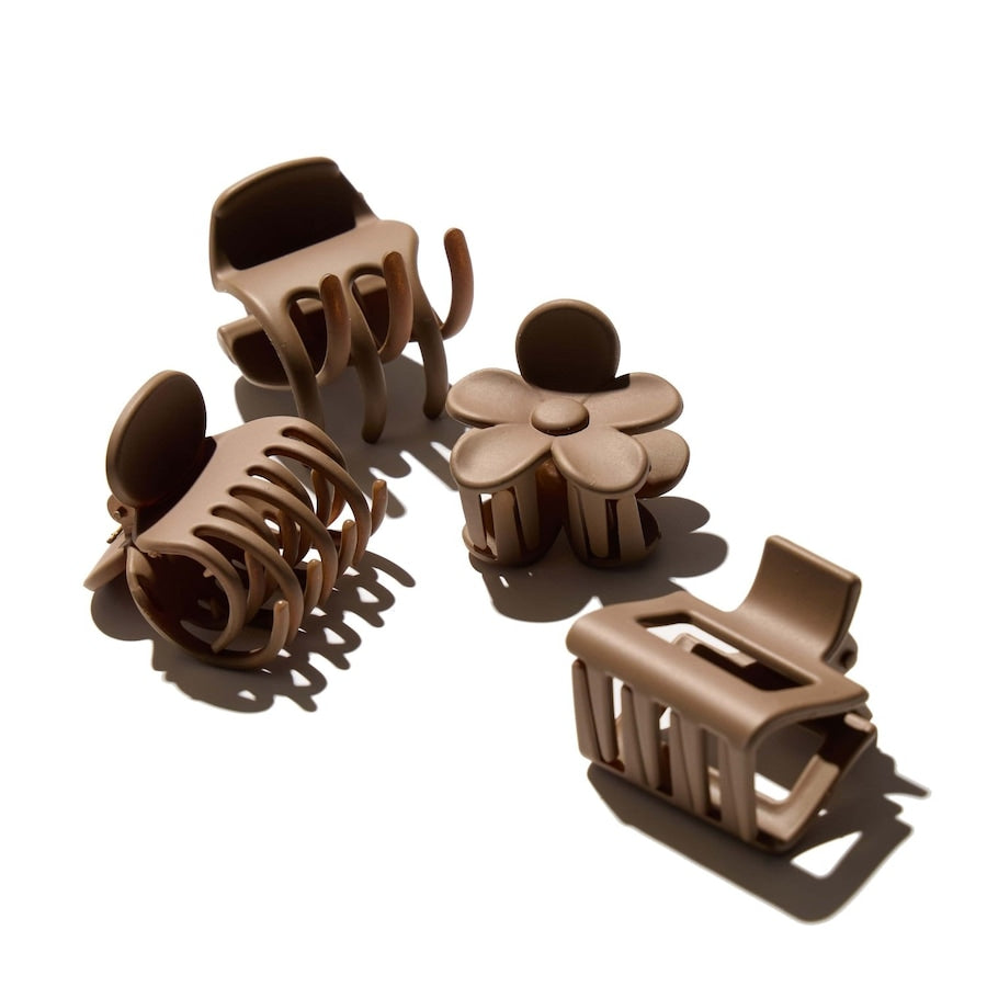 Hairlust Small Claw Hair Clips, 4-Pack