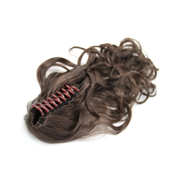 Fashiongirl PFERDECHWANZ HAAR BEPREIDINGEN M/ CLASP #4 BRUIN - LURED -