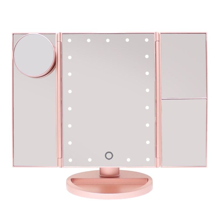 UNIQ Hollywood trifold cosmetische spiegel met LED -licht