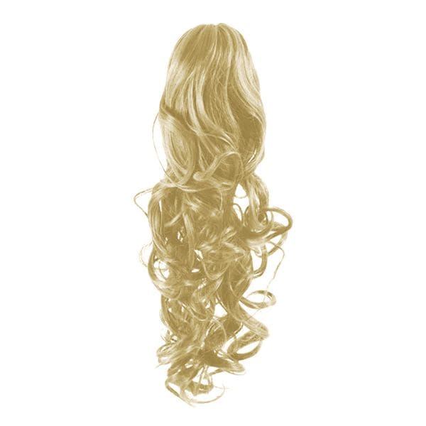 Fashiongirl Clip in paardenstaarthaarverlenging #613 blonde - gelokt