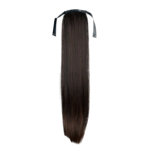 Fashiongirl Clip in paardenstaarthaarverlenging #2 donkerbruin - soepel