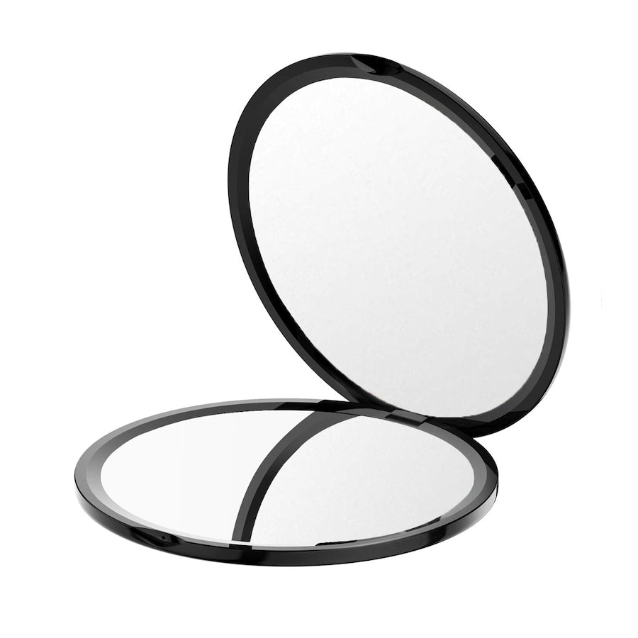 UNIQ Compacte dubbele -side cosmetische spiegel met 10x vergroting - zwart