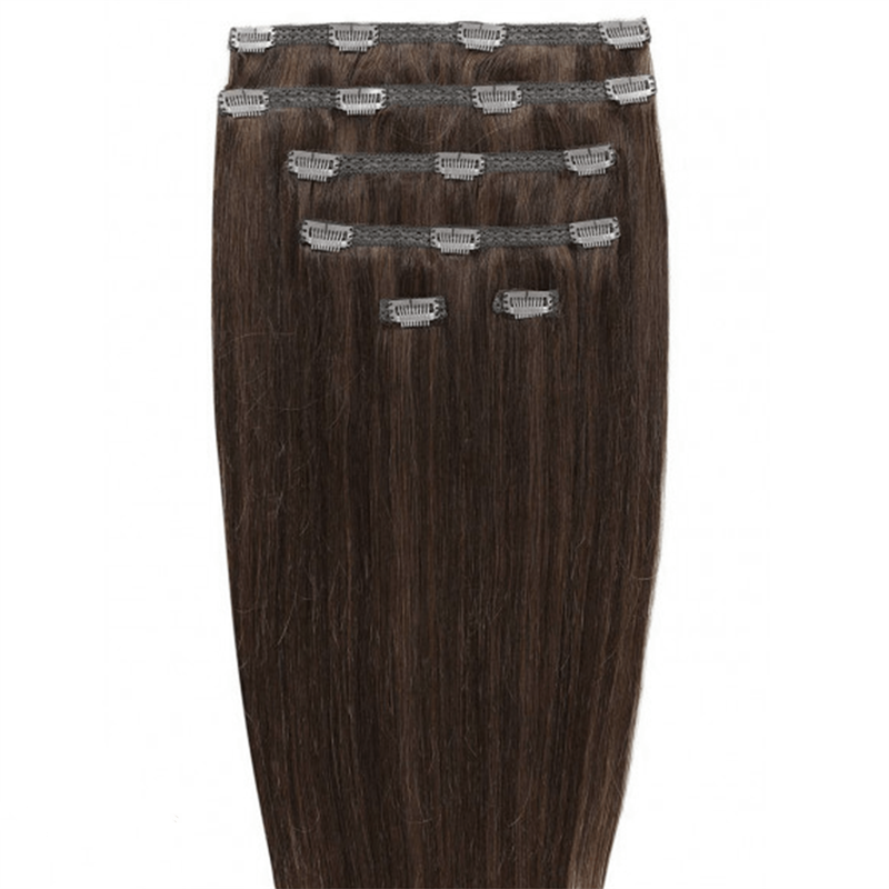 Gold24 GOLD24 Clip -in -extensies #4 Brown - 60 cm