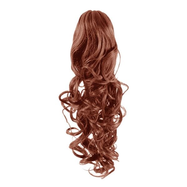 Fashiongirl Clip in paardenstaarthaarverlenging #33 Rood -Brown - Lured