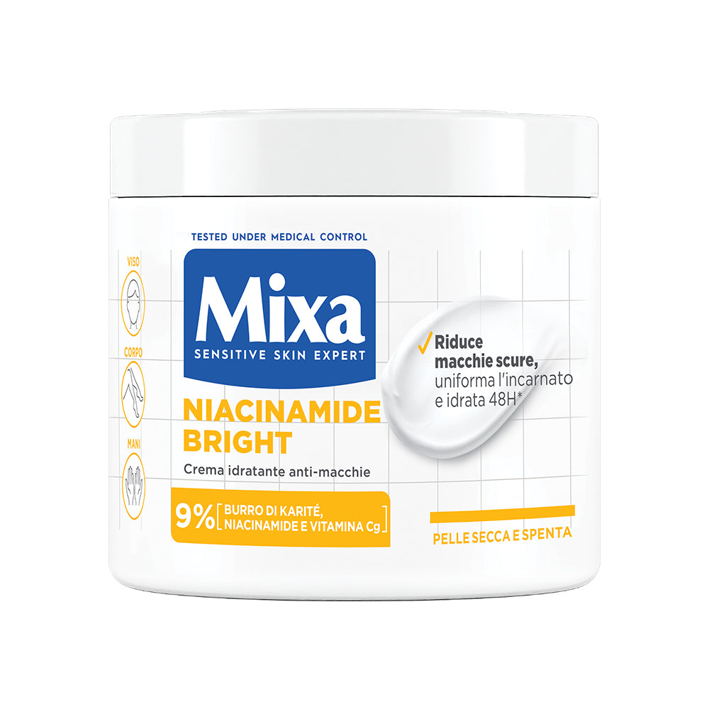 MIXA NIACINAMIDE BRIGHT CREMA IDRATANTE ANTI-MACCHIE PER PELLE SECCA E SPENTA