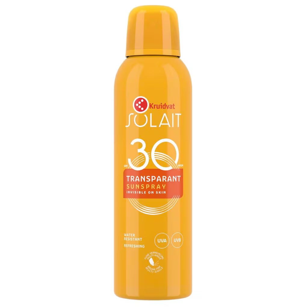 Kruidvat Solait Transparant SPF30 Refreshing Sunspray
