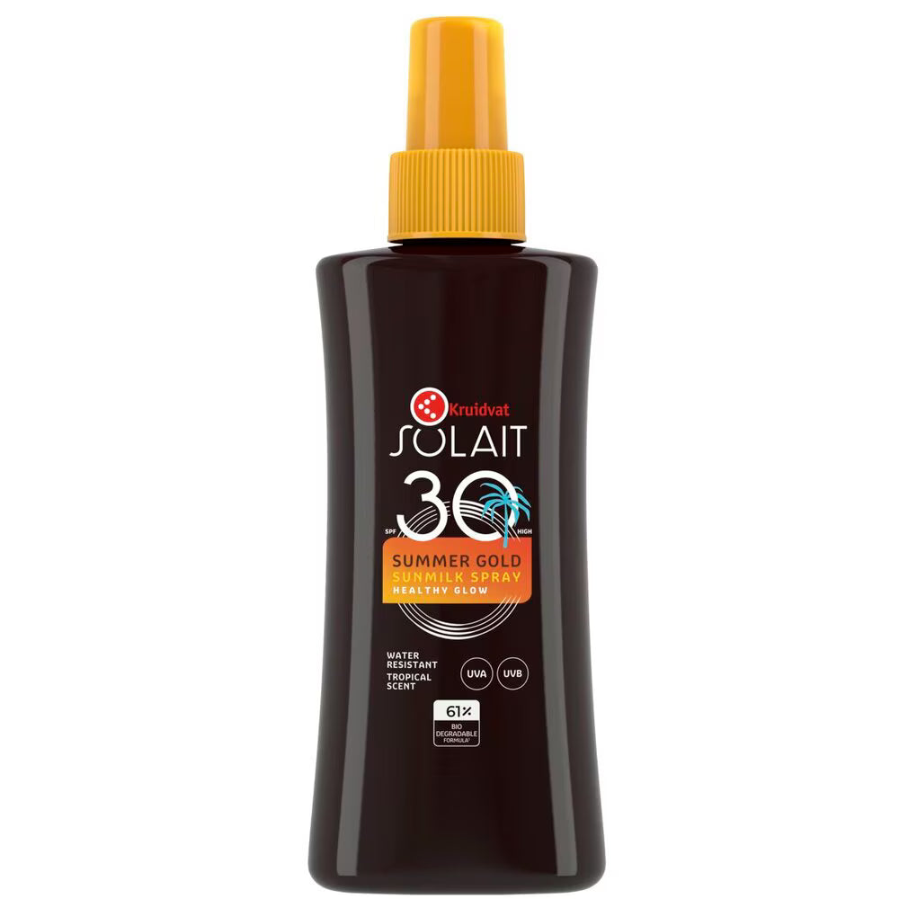 Kruidvat Solait Summer Gold SPF30 Sunmilkspray