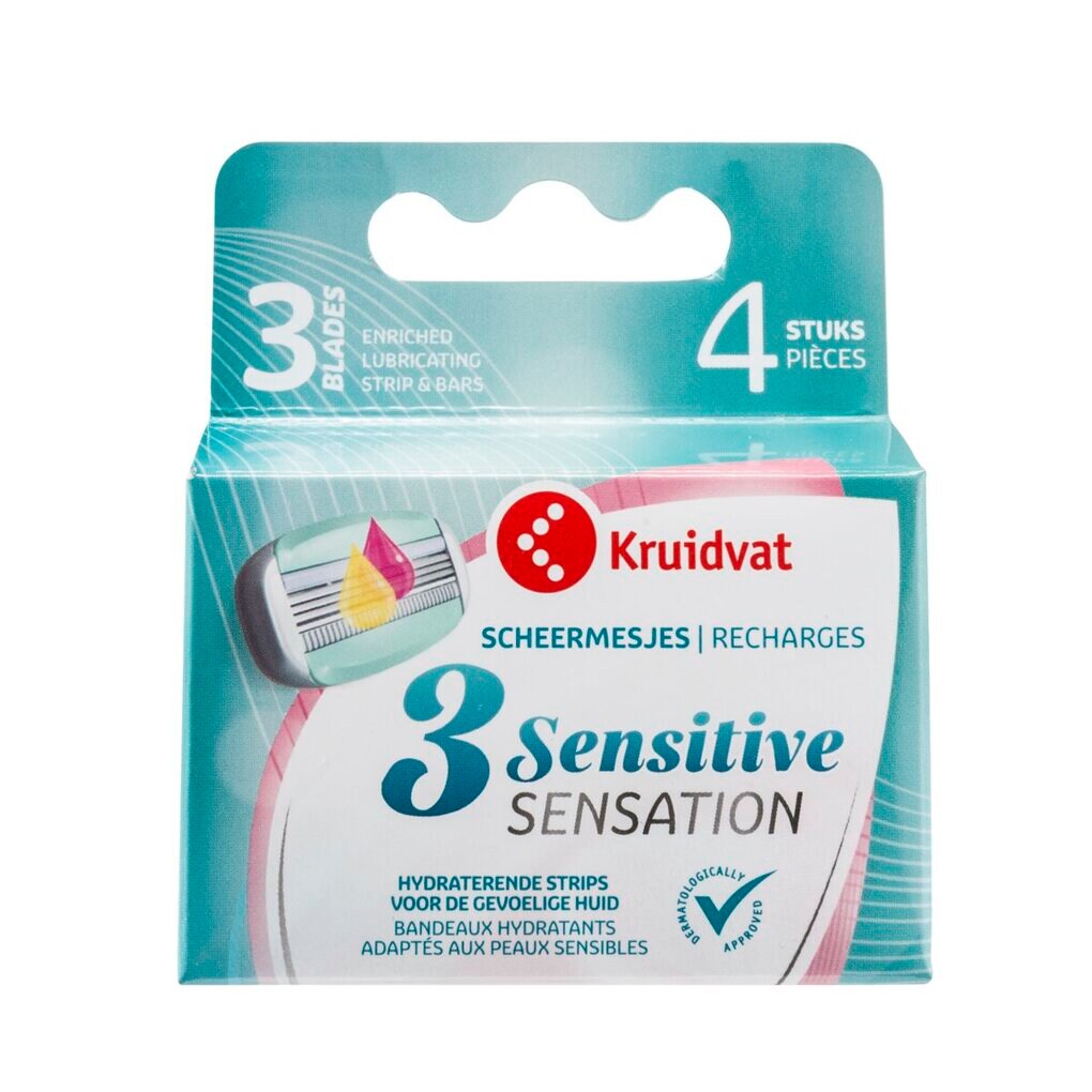 Kruidvat 3 Sensitive Sensation Scheermesjes