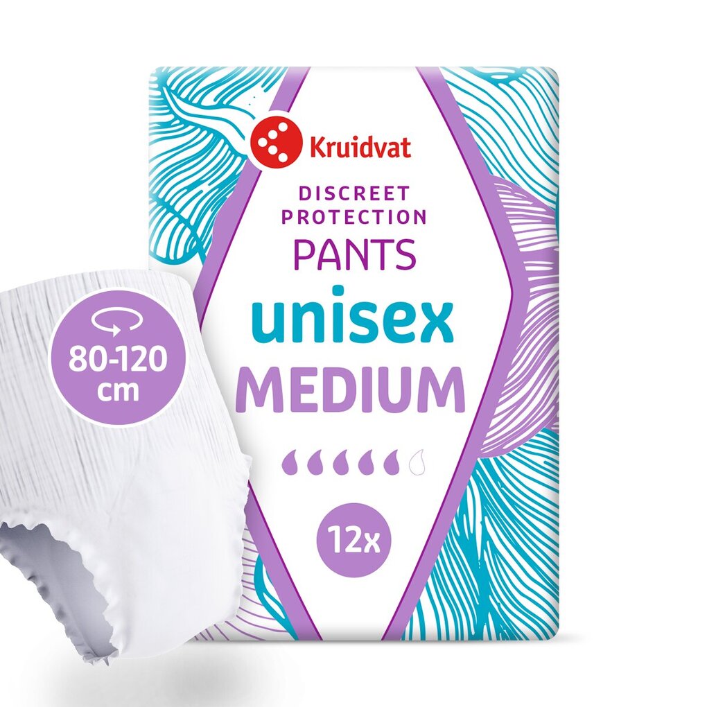 Kruidvat Discreet Protection Unisex Medium Incontinentiebroekjes