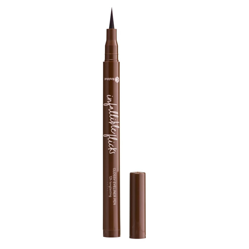 Kruidvat Infallible Flicks 030 Deep Wood Glossy Eyeliner Pen