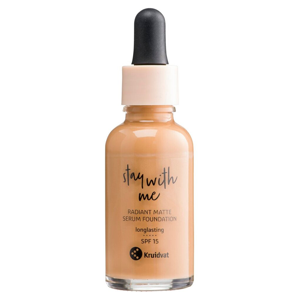 Kruidvat Stay With Me 048 N Deep Praline Radiant Matte Serum Foundation
