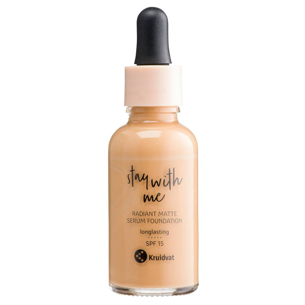 Kruidvat Stay With Me 040 W Light Caramel Radiant Matte Serum Foundation