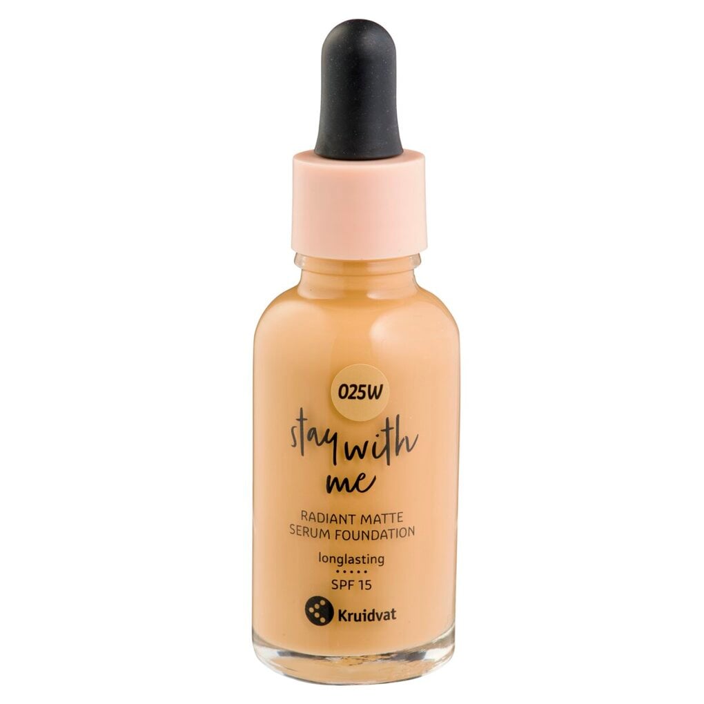 Kruidvat Stay With Me 025W Light Olive Radiant Matte Serum Foundation