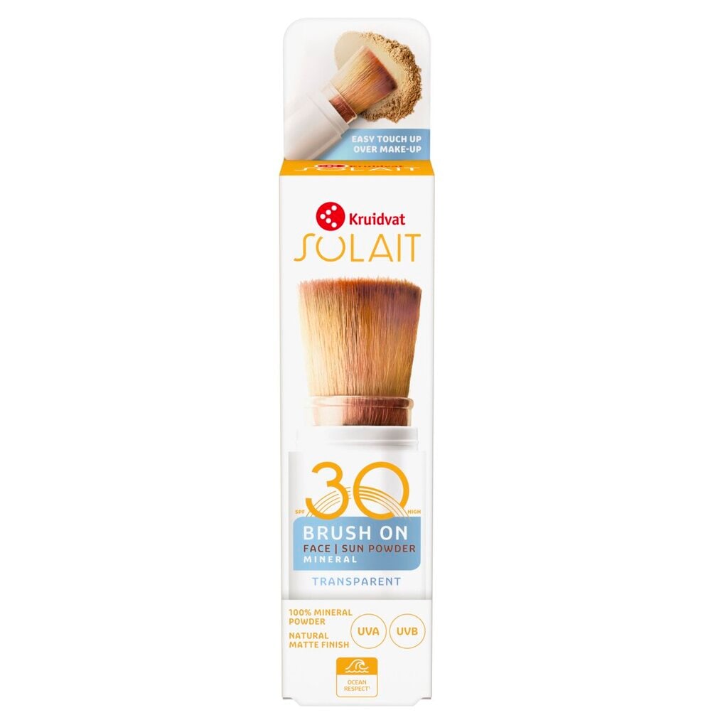 Kruidvat Solait SPF30 Brush on Face Transparant Sun Powder