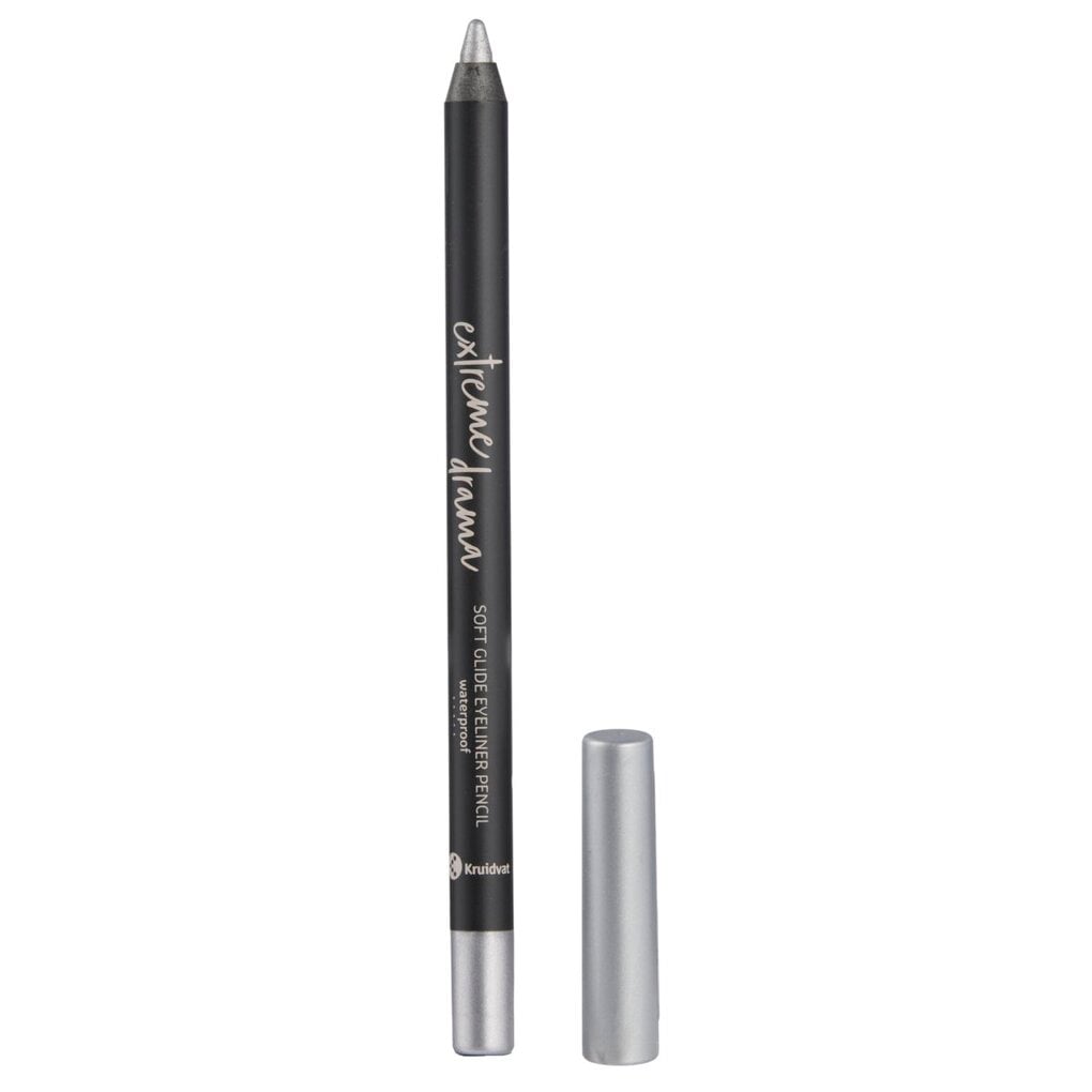 Kruidvat Extreme Drama 110 Moonbeam Silver Soft Glide Waterproof Eyeliner Pencil