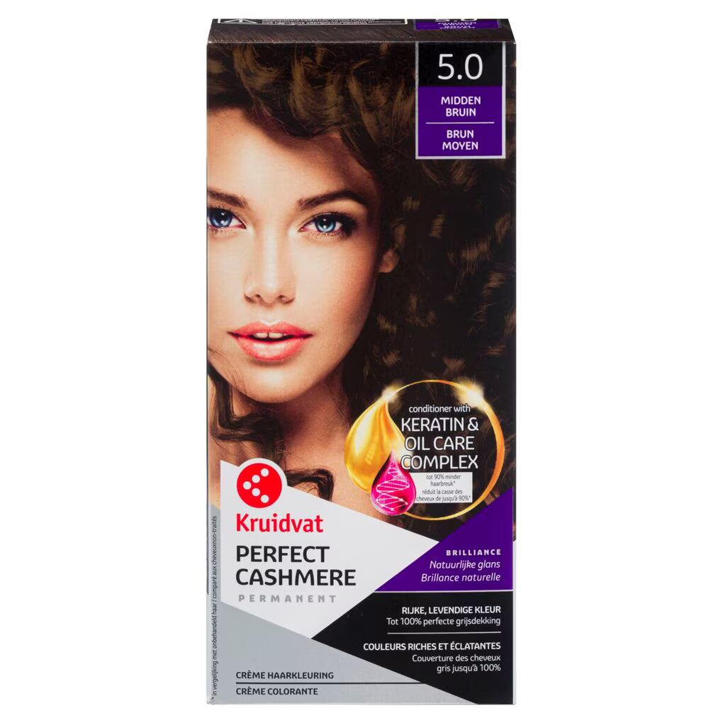 Kruidvat 5.0 Midden Bruin Crème Haarkleuring
