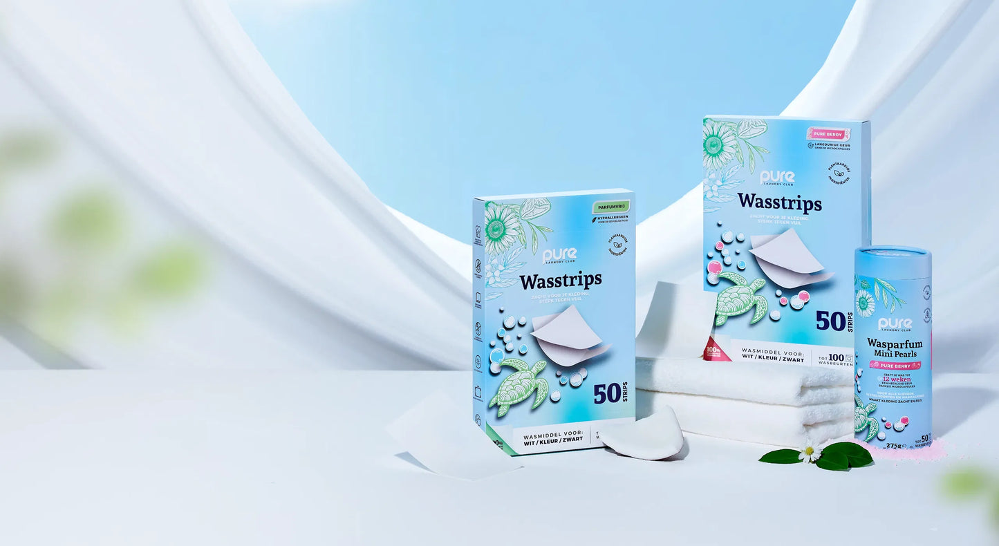 Pure Laundry Club | Beste wasstrips | Duurzaam wasmiddel