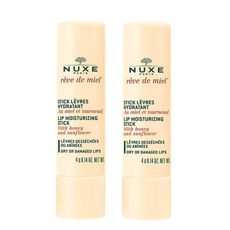 Nuxe Rêve de Miel Lip Moisturizing Stick Lippenbalsem 2 st.