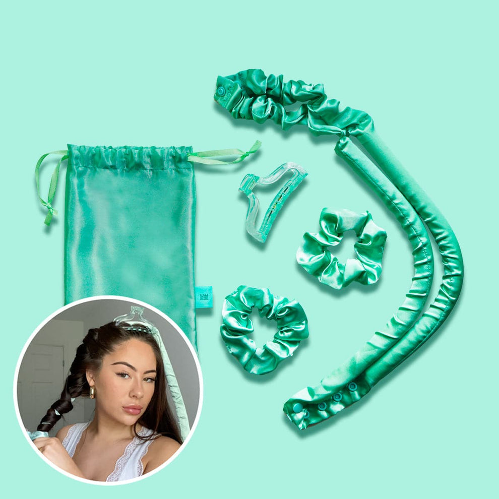 Satin Heatless hair curlers