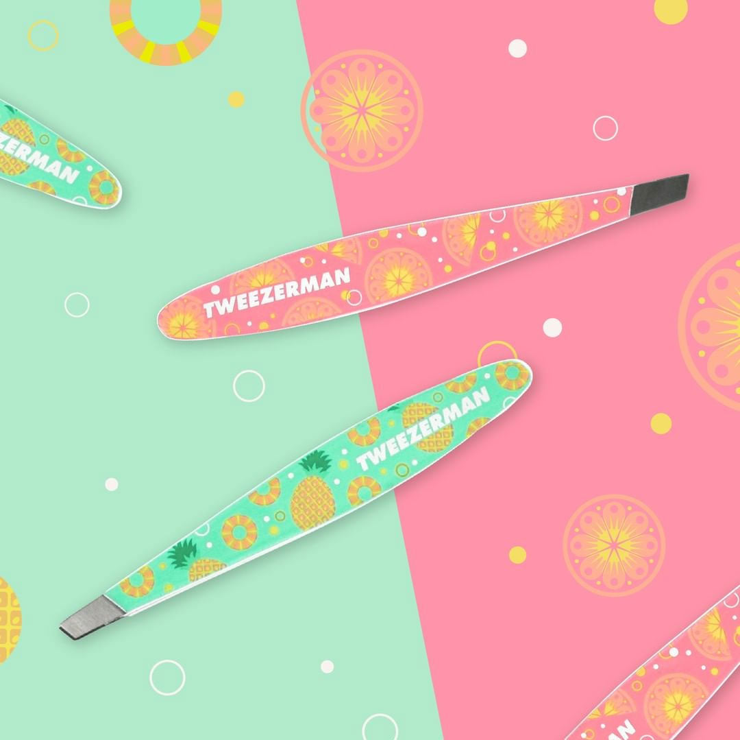 Tweezerman Mini Slant Tweezer - Get Tropical