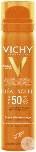 Soleil Frisse Gezichtsmist SPF50 Gevoelige Huid Sprayfles 75ml
