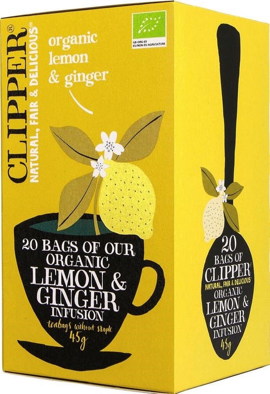 Lemon & ginger tea bio-