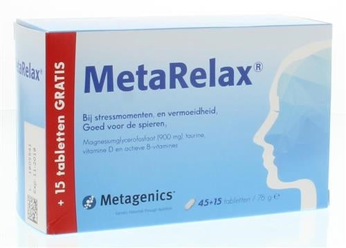 MetaRelax tabletten voordeelverpakking (nu met vitamine D)
