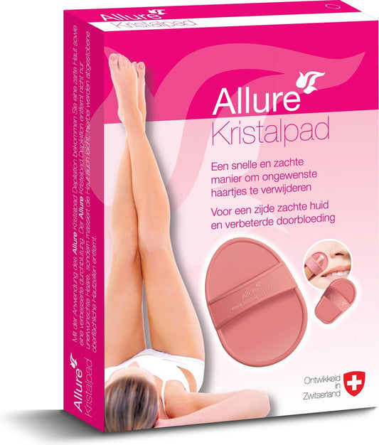 Allure Kristalpad Pijnloos Ontharen pad Incl. Opbergtasje