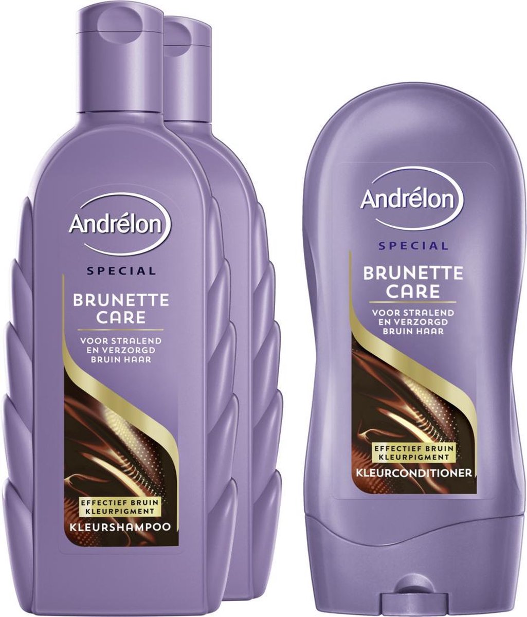 Andrélon Brunette Care Shampoo - 6 x 300 ml - Voordeelverpakking