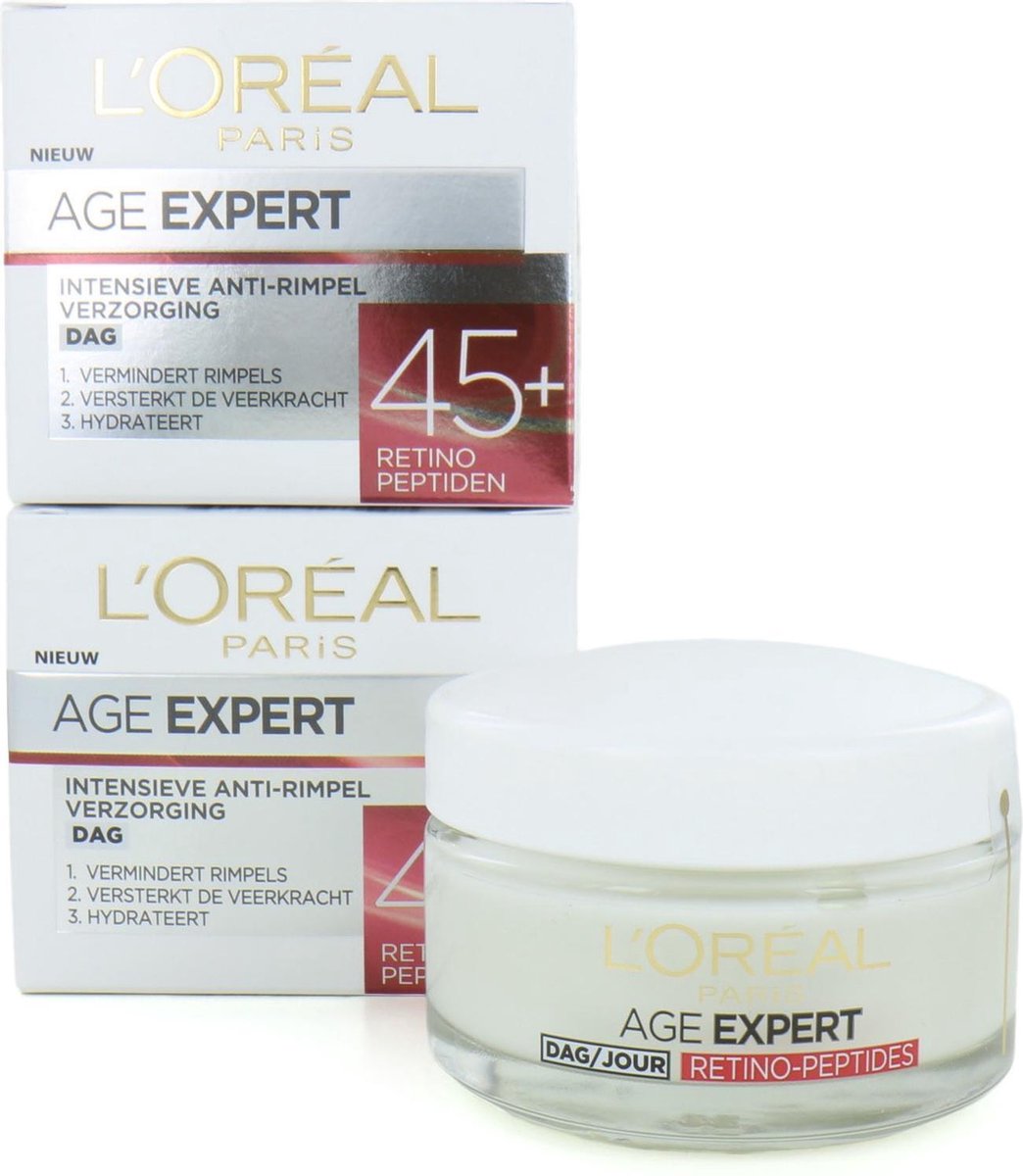 L'Oréal Age Expert 45+ Dagcrème - Retino Peptiden (Set van 2)
