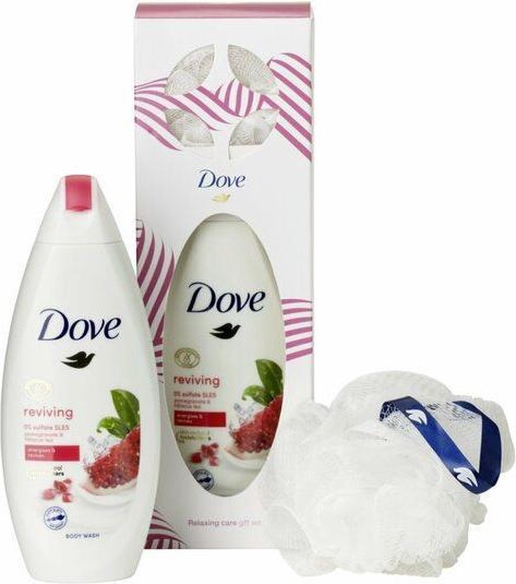 Dove Pomegranate Reviving Douchegel met Douchepuff 250ml