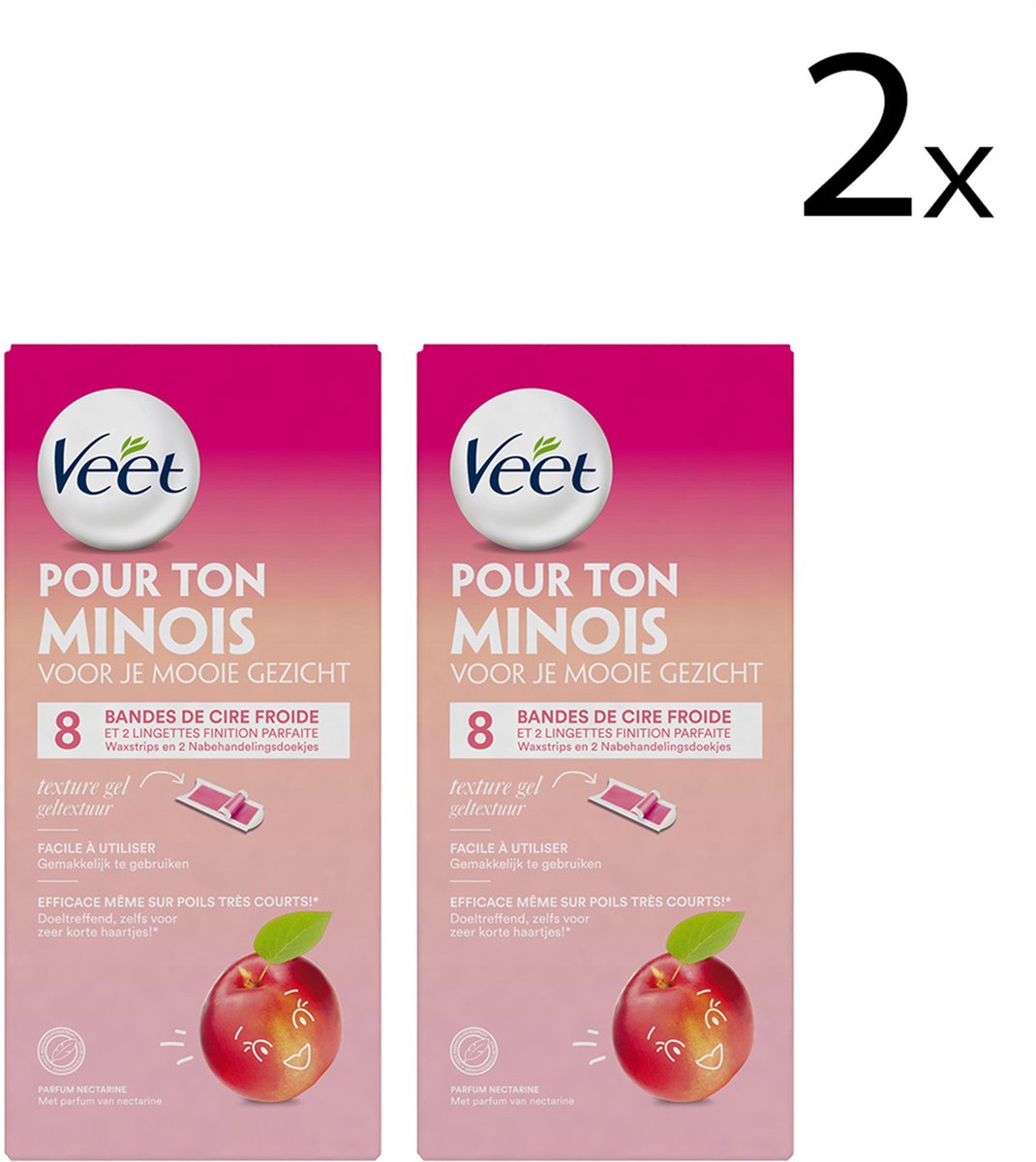 Gezicht koude waxstrips nectarine