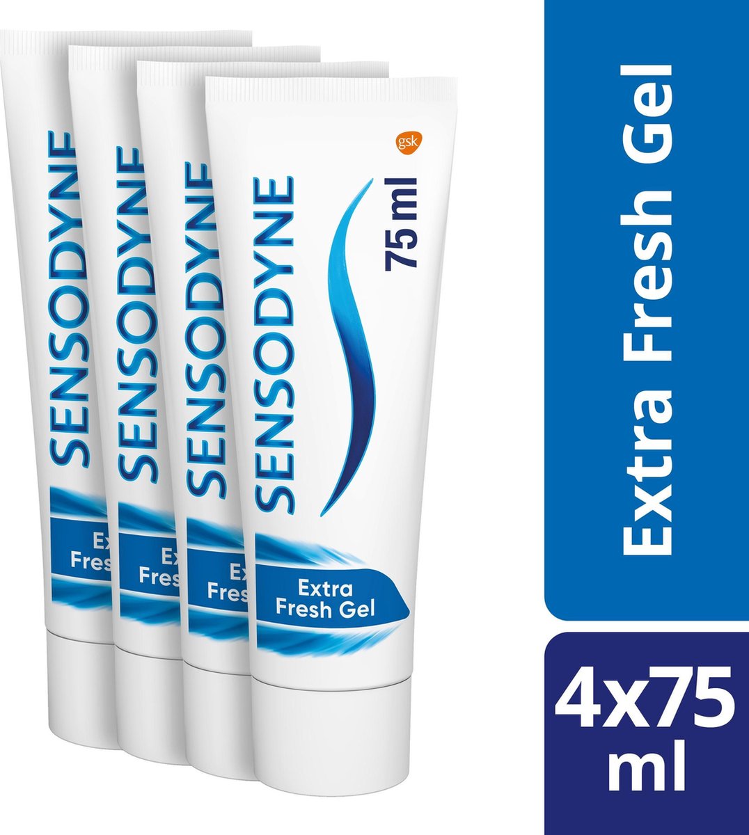 Sensodyne Extra Fresh Gel - 12 X 75 ML - Tandpasta voor gevoelige tanden