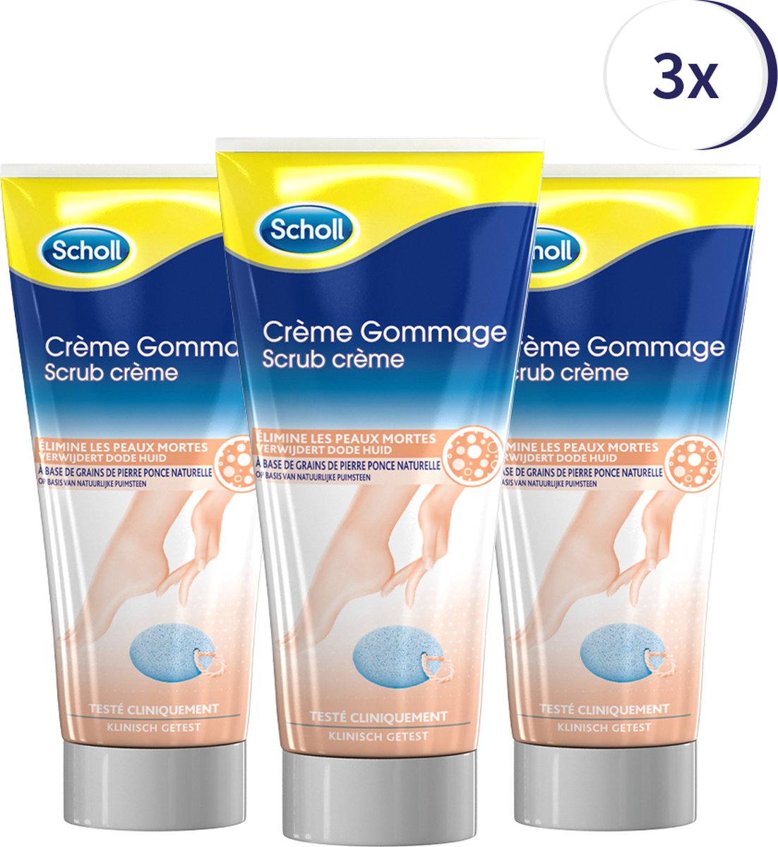Scholl Crème Scrub 75ml - 2 Stuks - Eelt - Eeltverwijderen - Voordeelverpakking