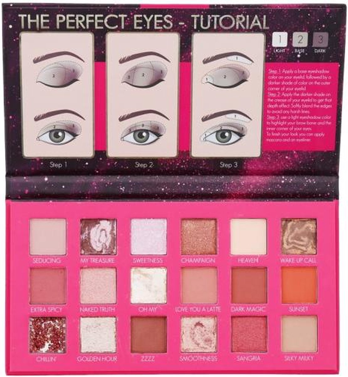 FAB Factory Seductive DREAM Oogschaduwpalette - 18 kleuren