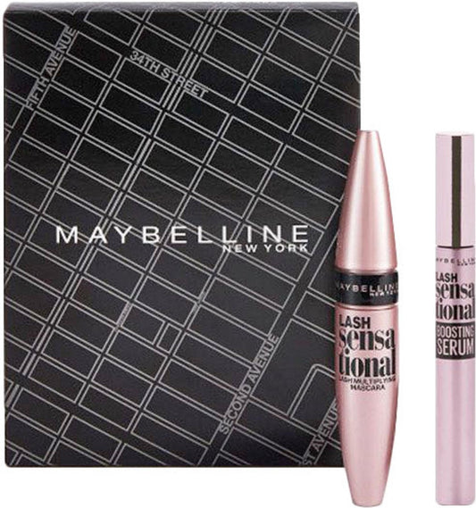 Maybelline Cadeauset - Lash Sensational Boosting Serum - Lash Sensational Mascara Black