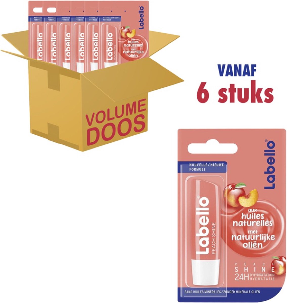 Labello Lippenbalsem Peach Shine