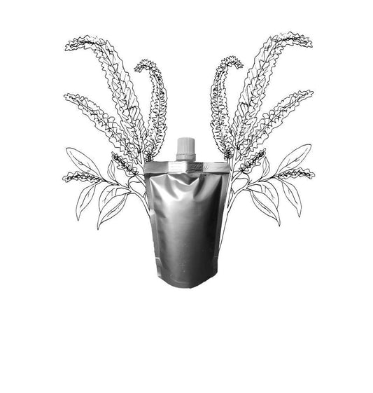 Amarant olie - Navulling 200ml pouch met schenkmond - plasticvrij verpakt - vegan - dierproefvrij en zonder chemische toevoegingen - amarant huidolie