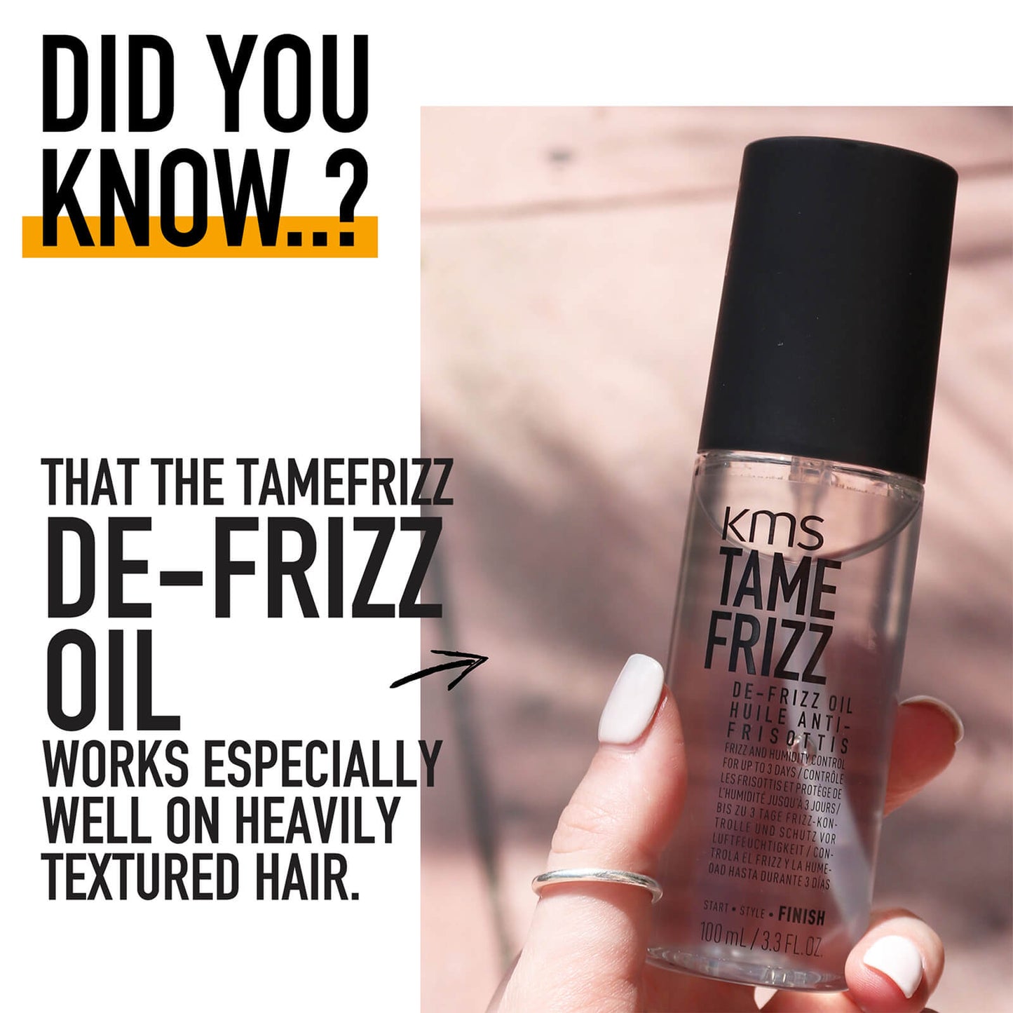 KMS Tame Frizz Tamefrizz de-frizz oil