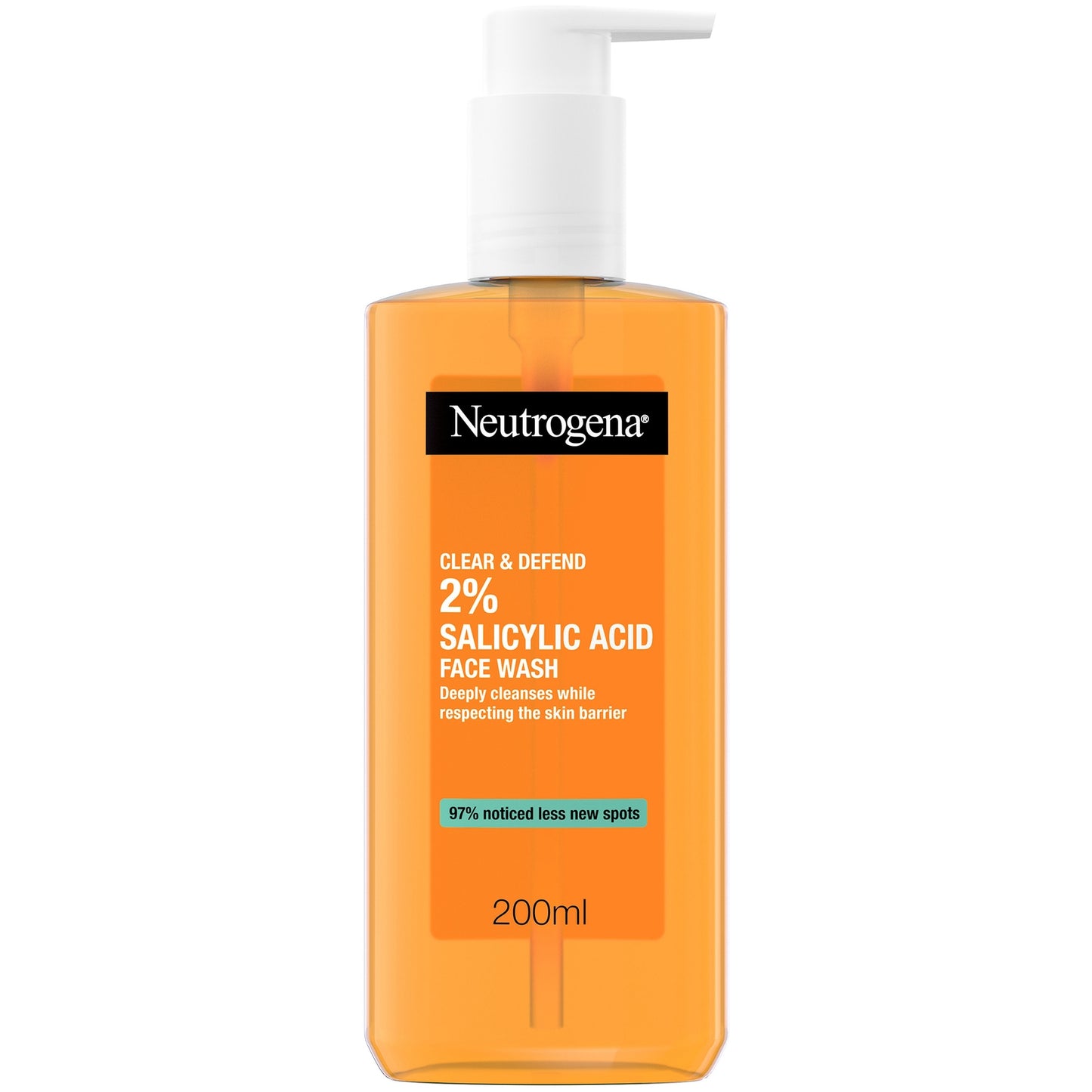 Neutrogena Clear and Defend 2% Salicylic Acid Face Wash 200ml